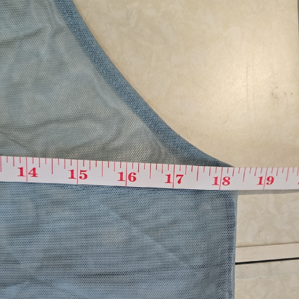 Blue Relaxed Racerback Tank Top - Picture 11 of 12